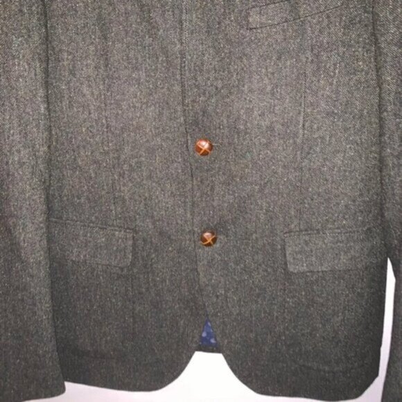 Frank  & Oak Green Wool Blend Blazer - Picture 9 of 9